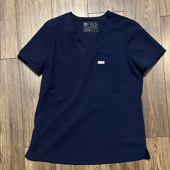 Figs, small navy blue Catarina scrub top - Picture 1 of 4
